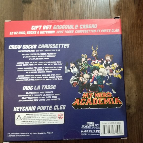 MHA My Hero Academia Gift Set - Mug, Socks, Keychain - Picture 2 of 6